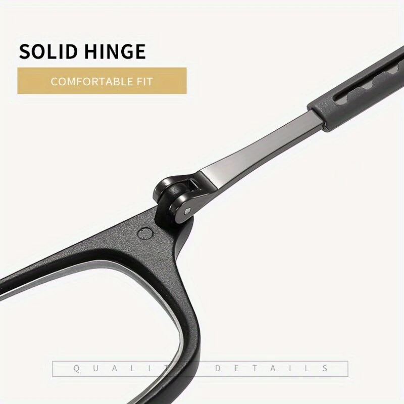 (image for) 1 Pcs Lightweight Portable Soft Tape Hanging Neck Magnetic Reading Glasses Comfortable HD Anti-blue Light Presbyopia Glasses