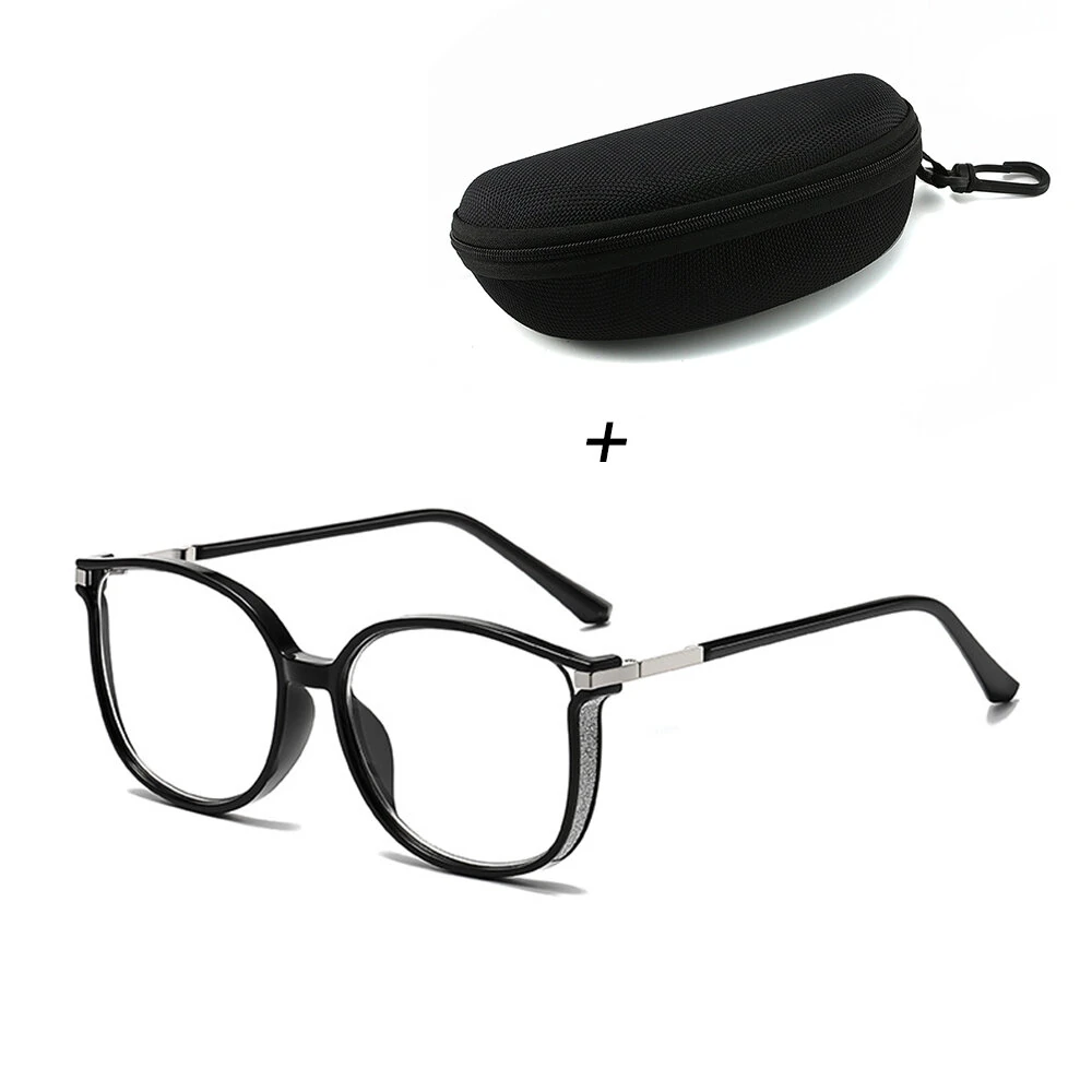 (image for) Anti-blue Light Photochromic Reading Glasses Fashion Diamonds Frames Outdoor UV protection Presbyopia Eyeglasses