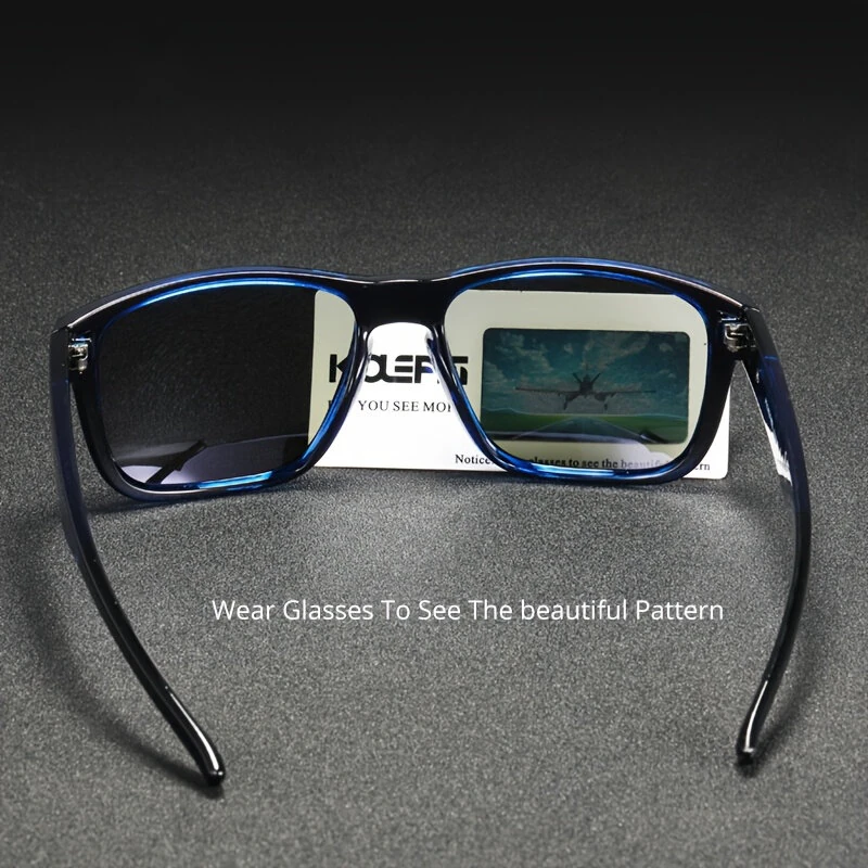 (image for) Classic Square Frame Polarized Sunglasses UV400 Protection Sport Sun Eyewear for Outdoor Cycling Driving Fishing