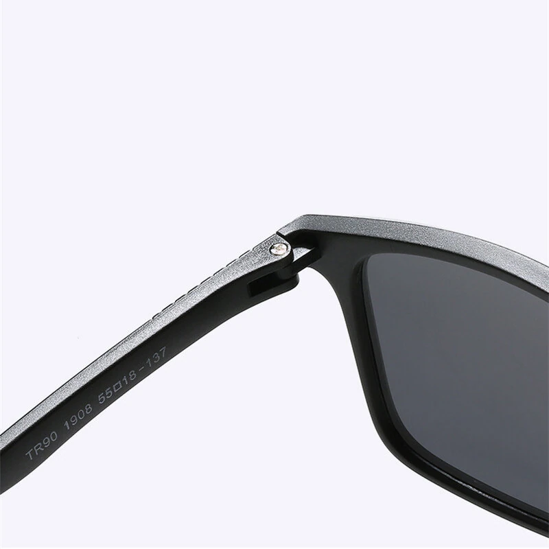 (image for) Men Polarized Sunglasses Fashion Women Square Sports Sunglasses Ultra Light TR90 Frame Driving Sunglasses Vintage Eyewear UV400