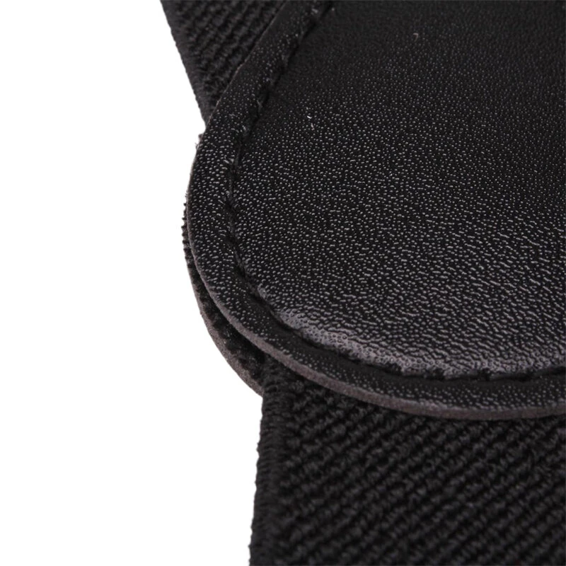 (image for) Mens Classic Black Suspenders Elastic Y-Back Adjustable Braces with 3 Metal Clips